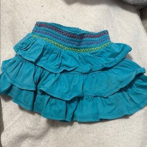 Blue Ruffled Skirt